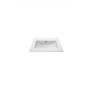 Swiss Madison SM-VT224 24" Ceramic Vanity Top without Faucet Hole, White